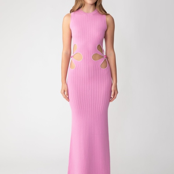 SAULEE DARIA KNIT DRESS taffy pink - Picture 2 of 10